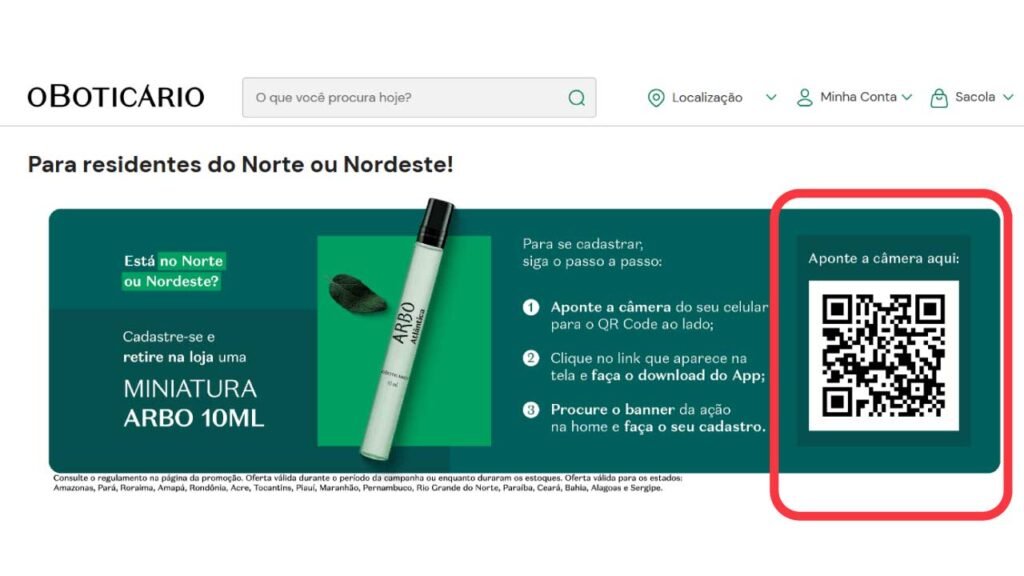Como pegar na O Boticário o mimo Arbo Atlântica 3 Passo a passo para pegar o mimo do Arbo Atlantica na Boticario